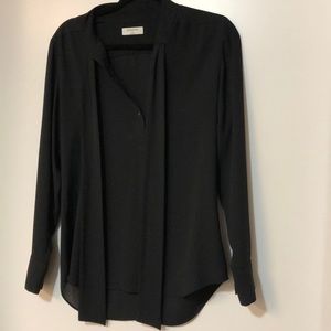Wilfred Black Blouse with tie front